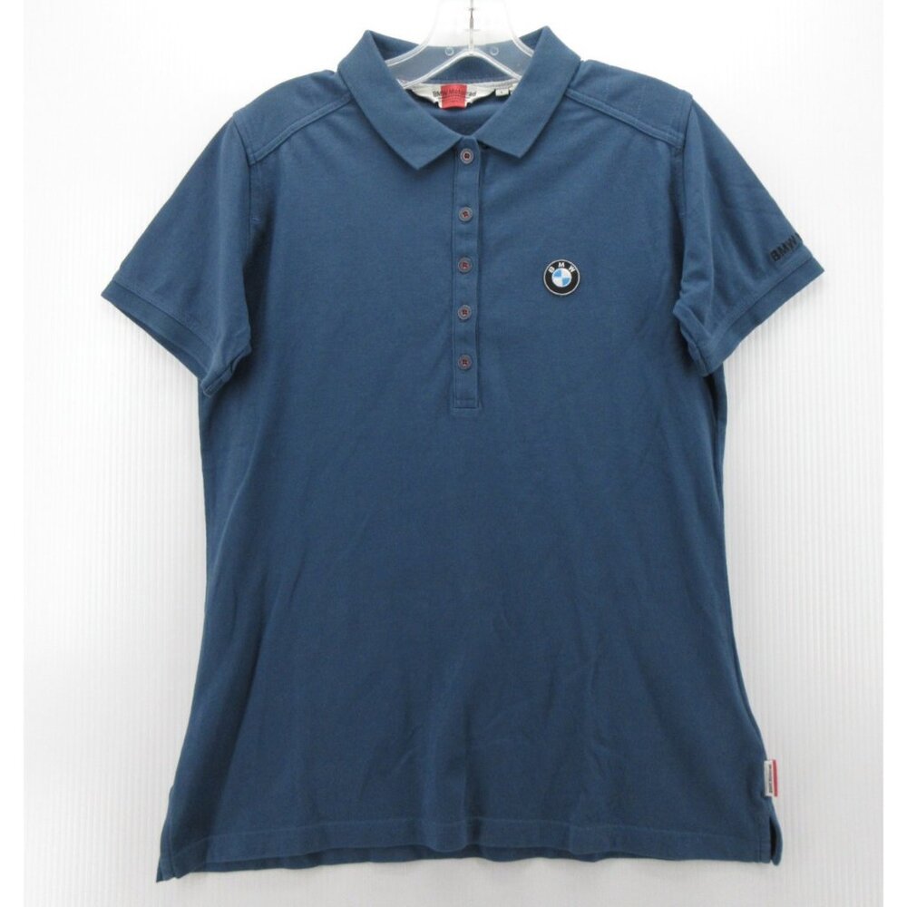 BMW Polo Shirt Large Motorrad Pullover Racing Motorcycle Golf Preppy